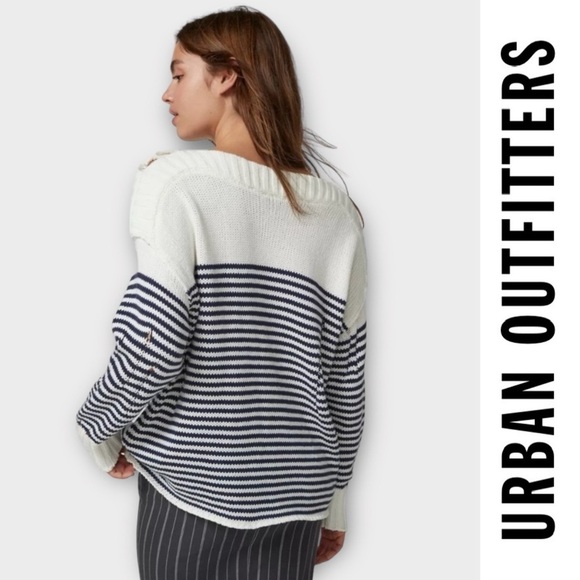 Urban Outfitters Jalen Boat Neck Pullover Sweater, Size S,‎ MSRP $78 - Picture 4 of 9